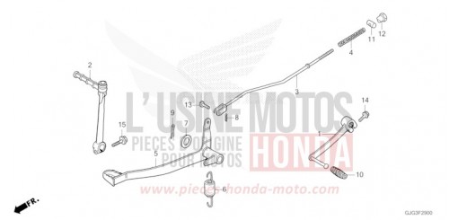 BRAKE PEDAL/KICK STARTER ARM CRF50FP de 2023